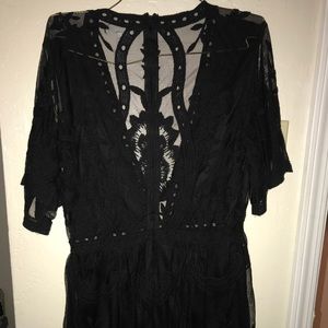 Honey punch medium lace romper